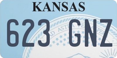 KS license plate 623GNZ