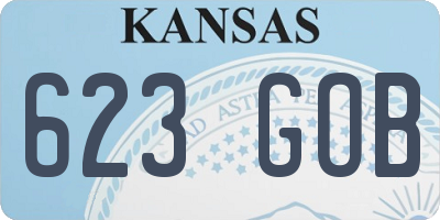 KS license plate 623GOB