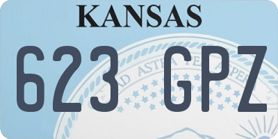 KS license plate 623GPZ