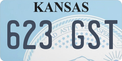 KS license plate 623GST