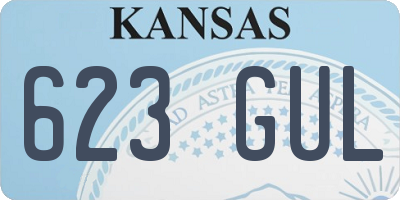KS license plate 623GUL