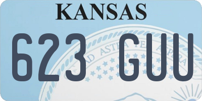 KS license plate 623GUU