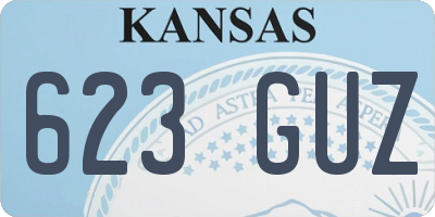 KS license plate 623GUZ