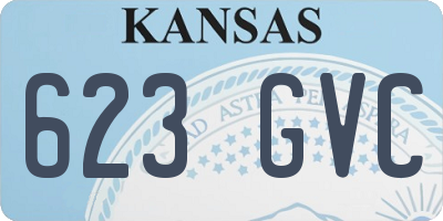 KS license plate 623GVC