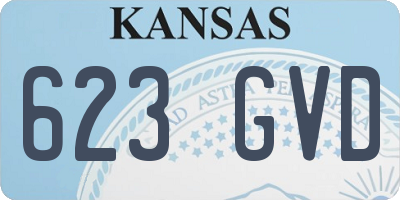 KS license plate 623GVD