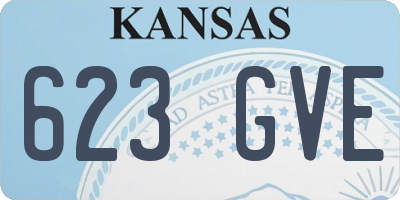 KS license plate 623GVE