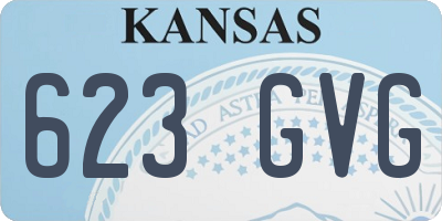 KS license plate 623GVG