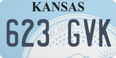 KS license plate 623GVK