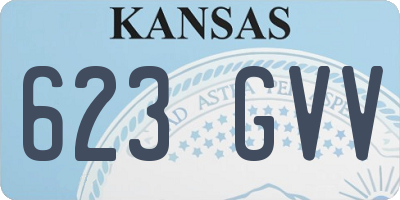 KS license plate 623GVV