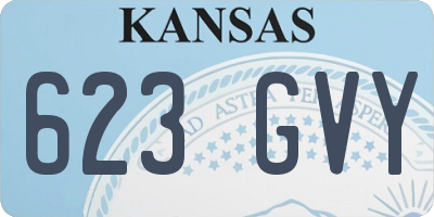 KS license plate 623GVY