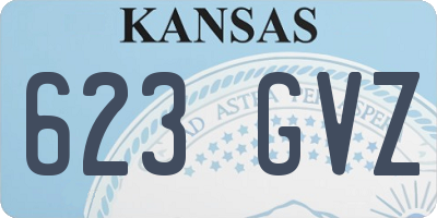 KS license plate 623GVZ
