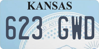 KS license plate 623GWD