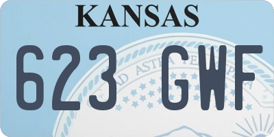 KS license plate 623GWF