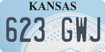 KS license plate 623GWJ