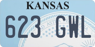 KS license plate 623GWL