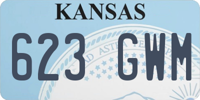 KS license plate 623GWM