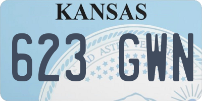 KS license plate 623GWN