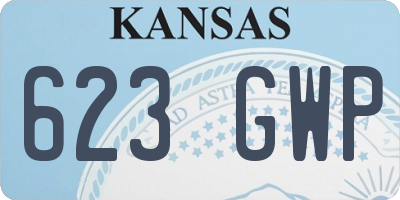 KS license plate 623GWP