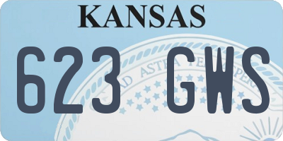 KS license plate 623GWS
