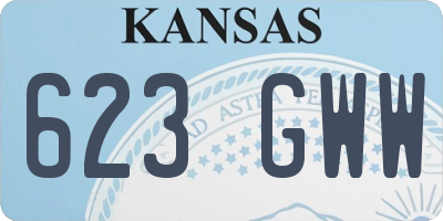 KS license plate 623GWW