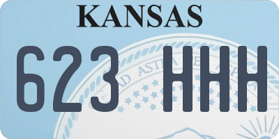 KS license plate 623HHH