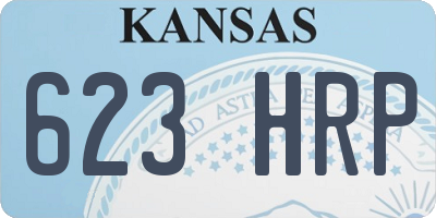 KS license plate 623HRP