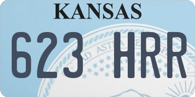 KS license plate 623HRR