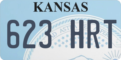 KS license plate 623HRT