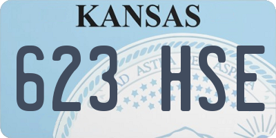 KS license plate 623HSE