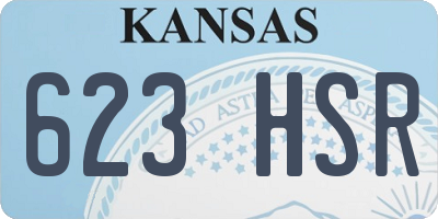 KS license plate 623HSR