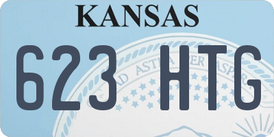 KS license plate 623HTG