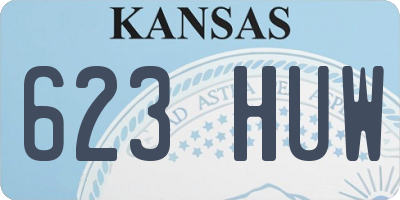KS license plate 623HUW