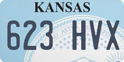 KS license plate 623HVX