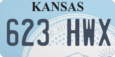 KS license plate 623HWX