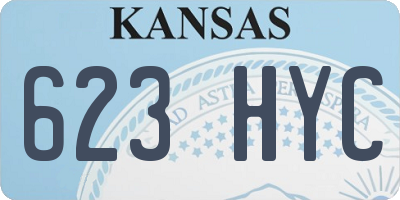 KS license plate 623HYC