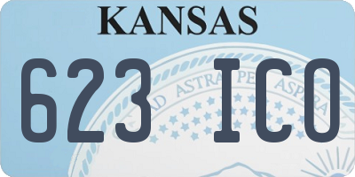 KS license plate 623ICO
