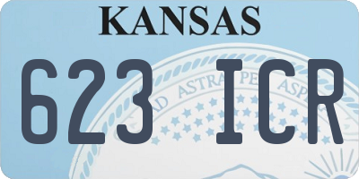 KS license plate 623ICR