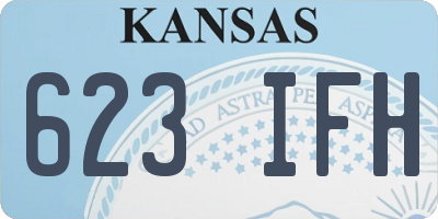 KS license plate 623IFH