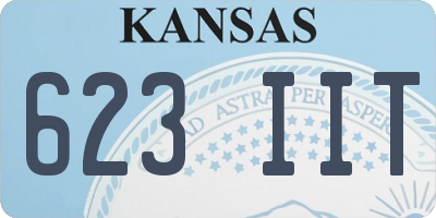 KS license plate 623IIT