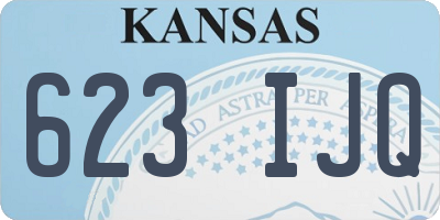 KS license plate 623IJQ