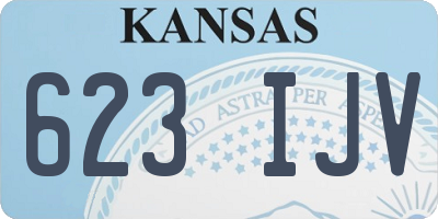 KS license plate 623IJV