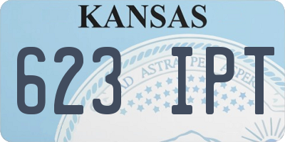 KS license plate 623IPT