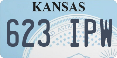 KS license plate 623IPW