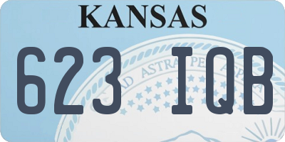 KS license plate 623IQB