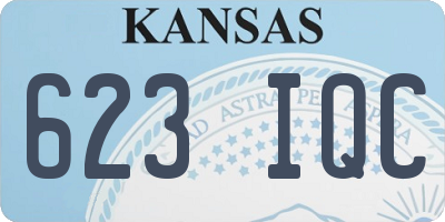 KS license plate 623IQC