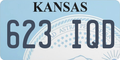 KS license plate 623IQD