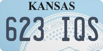KS license plate 623IQS