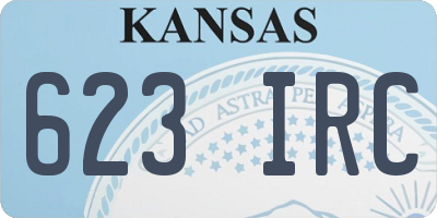 KS license plate 623IRC