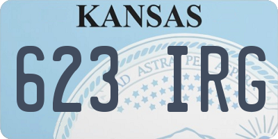 KS license plate 623IRG
