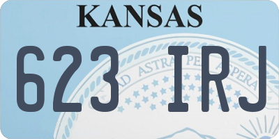 KS license plate 623IRJ